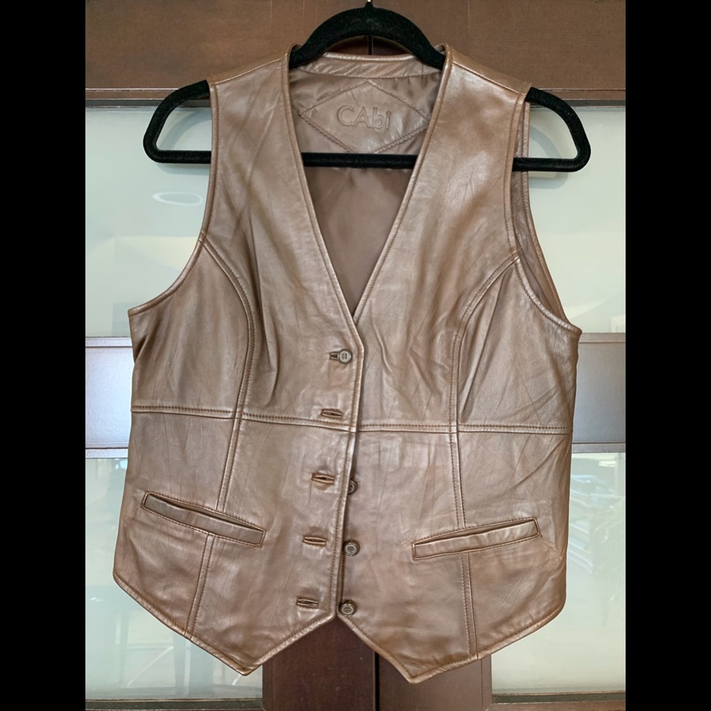 CAbi leather vest
